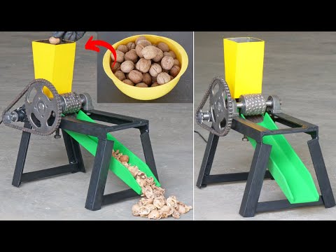 How To Make A Simple Nut/Walnut Cracker Machine Using Drill Machine | DIY