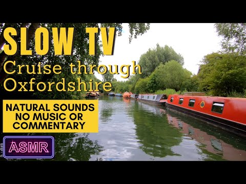 NARROWBOAT SLOW TV | Not A Vlog | RELAXING, Calm BOAT JOURNEY on the River Thames