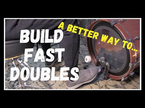 BASS DRUM DOUBLE STROKES ON YOUR SINGLE PEDAL - A BETTER WAY TO BUILD THEM - It's not what you think