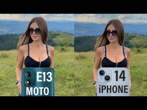 Moto E13 5G Vs iPhone 14 Camera Test Comparison
