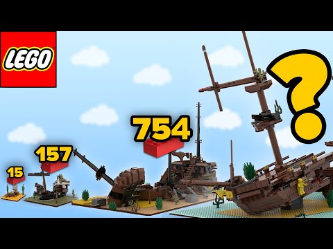 LEGO Pirate Shipwrecks in Different Scales | Comparison