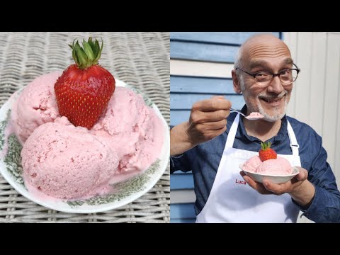 GELATO ALLA FRAGOLA - Fatto in Casa Senza Gelatiera