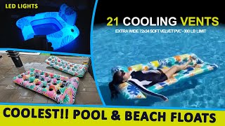 My Vented Water Lounger Review... Fun Party Floats with cooling vents! Water Cooled Pool Mattress