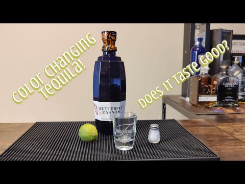 Butterfly Cannon Color Changing Tequila!