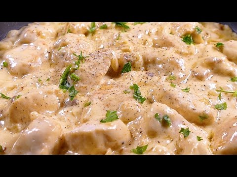 PECHUGAS DE POLLO EN SALSA DE QUESO - recetas de cocina faciles rapidas y economicas de hacer