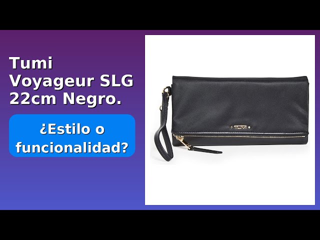 Vídeo relacionado con TUMI Voyageur Just in Case - Bolso de mano, Negro/Plomizo, Talla única
