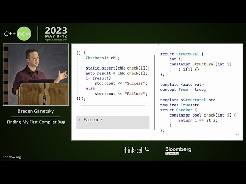 Lightning Talk: Finding My First Compiler Bug - Braden Ganetsky - CppNow 2023