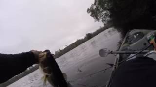 Christmas 2016 kayak Vibe Sea Ghost bass fishing