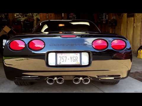 2001 C5 Vette Corsa Extreme Axle Back Exhaust.