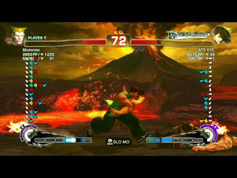 SSF4 AE: Momome (Guile) vs Haneyama (Yang) - Ranked Match (720p HD)