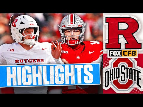 Rutgers Scarlet Knights vs. No. 1 Ohio State Buckeyes Highlights | FOX College Football