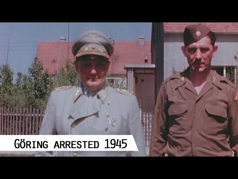 Hermann Göring in Custody on May 15, 1945 (in color and HD)