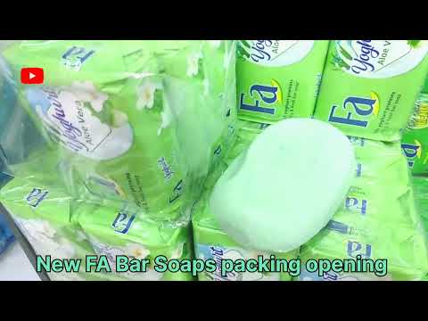 NEW FA SOAP Opening - Unpacking FA Soap - unwrapping soaps with FA Soap Information