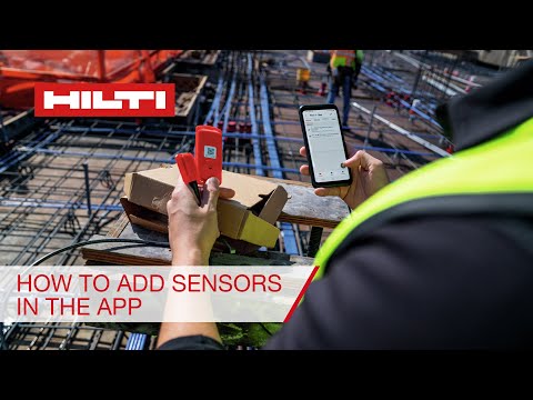 Hilti Concrete Sensors: How to add a sensor in the app