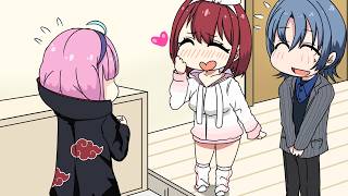 【手描き】高確率でマリン家に居る青くん【火威青/宝鐘マリン/兎田ぺこら/湊あくあ/ホロライブ/切り抜き】【切り抜き漫画】