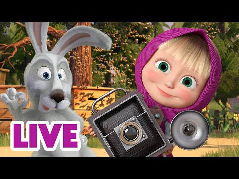 Capa de 🔴 AO VIVO 👱♀️🐻 Masha e o Urso 🗓️ Era uma vez no domingo... ☀️🙌 Masha and the Bear