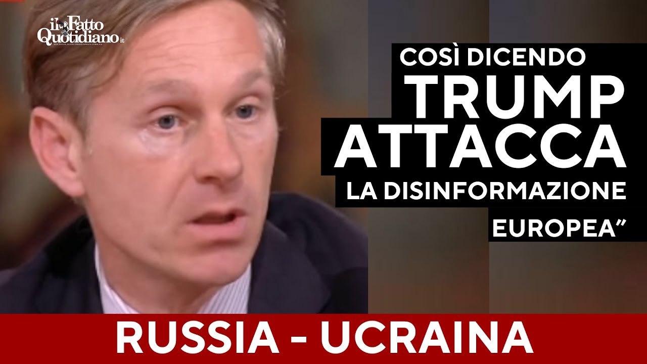 “Attacco frontale di Trump alla campagna di disinformazione Italiana ed Europea”. Orsini spiega.
