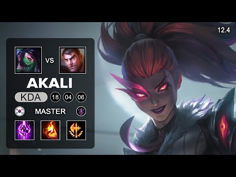 Akali Top vs Jayce - KR Master - Season 12 Patch 12.4