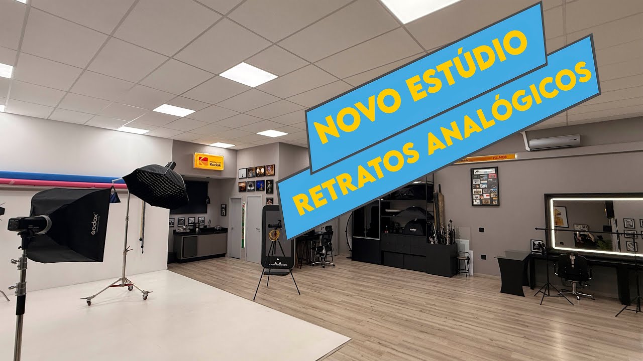 Retratos analógicos no meu novo estúdio
