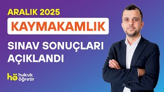 Kaymakamlık Sınav Sonuçları Açıklandı - SONUÇ DEĞERLENDİRMESİ