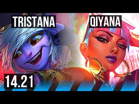 TRISTANA vs QIYANA (MID) | KR Diamond | 14.21
