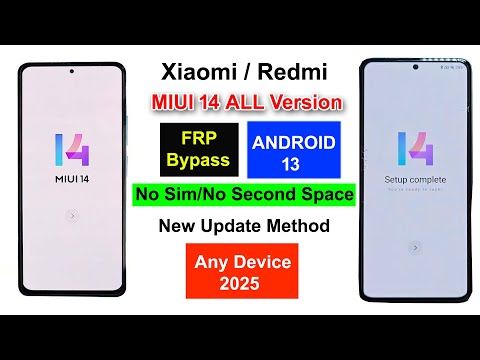 Xiaomi/Redmi/Poco MIUI 14 FRP Bypass Android 13 | All MIUI 14 FRP Unlock Security 2025 Without Pc