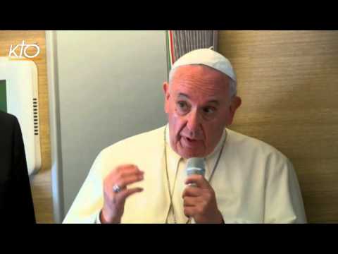 Conférence de presse du pape François entre Santiago de Cuba et Washington