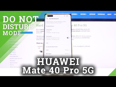 How to Activate Do Not Disturb Mode in HUAWEI Mate 40 Pro – Silent Mode