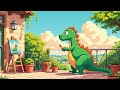 Sunny Patio Dino Aesthetic Lofi Hip Hop For Study Sleep Relax Chill Vibes