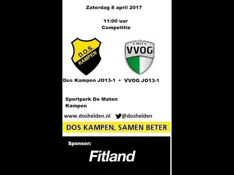 Doshelden Kampen: 08-04-2017 Dos Kampen JO13-1 (D1) - VVOG JO13-1  (1-1)