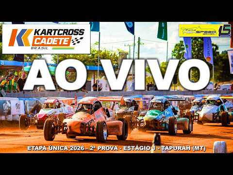 🔴 KART CROSS CADETE BRASIL | Etapa Única 2026 | Prova 2 - Estágio 1 | Tapurah (MT)