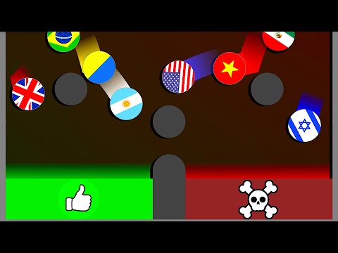 Escape from Destruction - 100 Country Marble Race #2