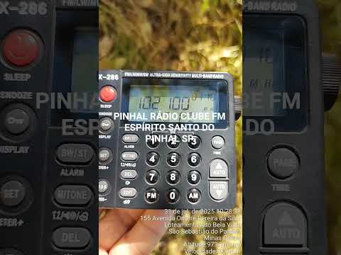 PINHAL RÁDIO CLUBE FM 102,1 ESPÍRITO SANTO DO PINHAL SP ESCUTA EM SÃO SEBASTIÃO DO PARAÍSO MG