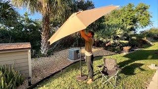 Perfect 9FT Adjustable Umbrella for Summer (Large Protection & Sturdy Base)