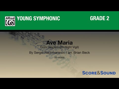 Ave Maria (from Vespers) arr. Brian Beck - Score & Sound