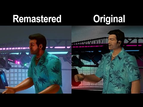 Grand Theft Auto The Trilogy 2021 Remastered Vs Original Graphics Comparison