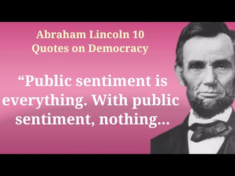 Abraham Lincoln 10 Quotes on Democracy | Abraham Lincoln Quotes | Belsu Quotes
