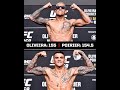 Charles Oliveira & Dustin Poirier hit the scales for their title fight ⚖️ | #UFC269 #Shorts