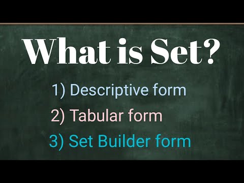 O que é Conjunto | Conjuntos | Forma dos Conjuntos |