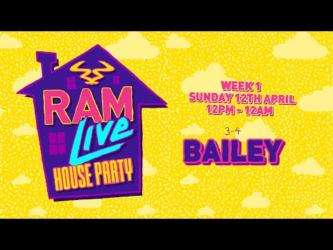 RAMLive House Party 12/04/20 - 3pm-4pm - Bailey