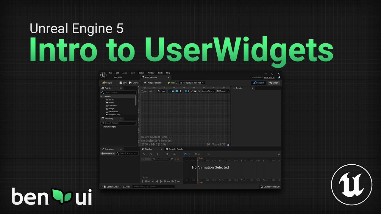 Intro to making UIs in Unreal Engine 5