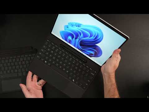 Zoof Type Cover for Microsoft Surface Pro 7+ / Pro 7/6 / 5/4 / 3, 12.3 inch, Ultra-Slim Wireless Bluetooth Tablet Keyboard with Multi Touchpad (Burgundy) video review thumbnail