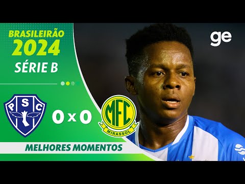 Gols e lances de Paysandu x Mirassol