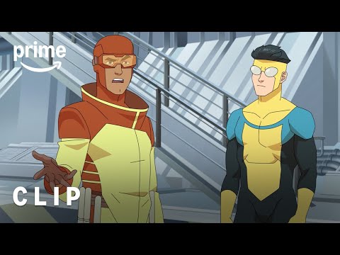 Invincible Puts His New Muscles to Use with Rex | Invincible Season 3 | Prime Video