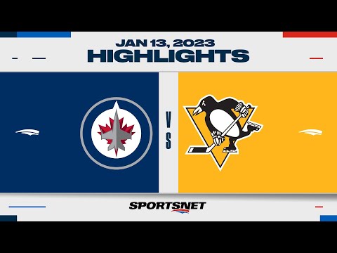 NHL Highlights | Jets vs. Penguins - January 13, 2023