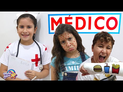 Maria Clara é médica por um dia - Compilação Maria Clara e JP ♥ Pretend Play With Doctor