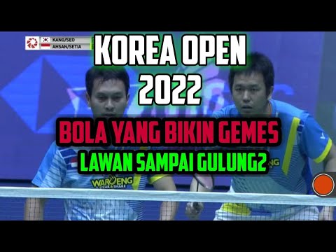 pukulan unik the daddies di semi final korea open. Hendra ahsan emang mantab.