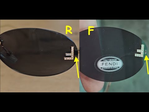 Fendi sunglasses real vs fake review. How to spot original Fendi First eyewear