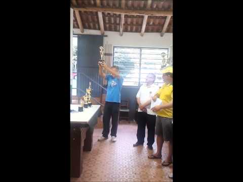 Recebimento do troféu do XIV Citadino De Estância Velha AABB 2014