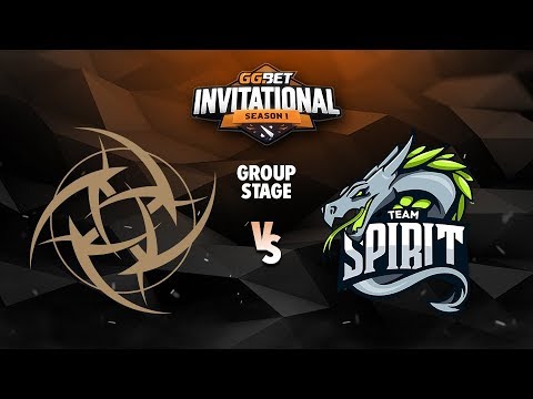 Ninjas in Pyjamas vs Team Spirit Game 1 - GG.Bet Invitational: Group A w/ BreakyCPK & GoDz